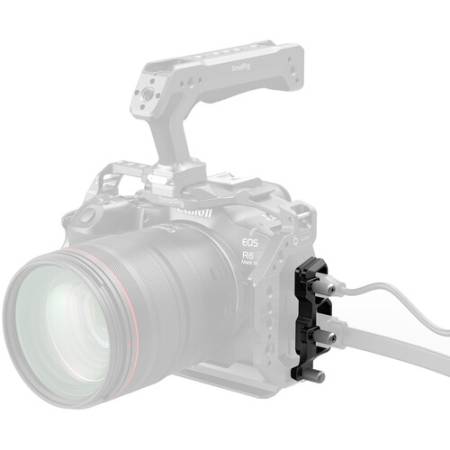 SmallRig 5969 - zacisk kabli HDMI i USB-C do klatek do Canon EOS R6 Mark III / R6 Mark II - przykład użycia